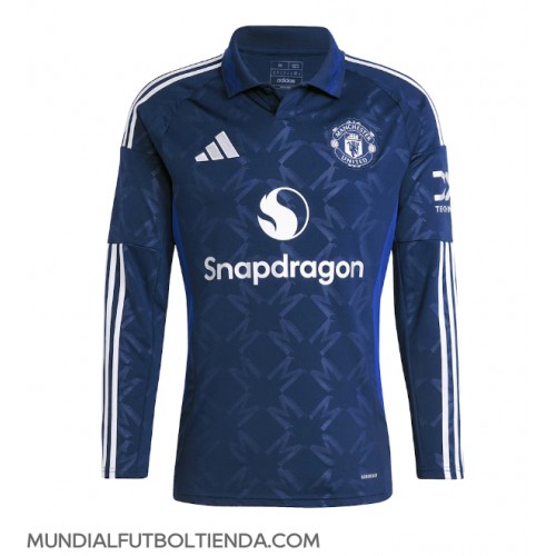 Camiseta Manchester United Segunda Equipación Replica 2024-25 mangas largas